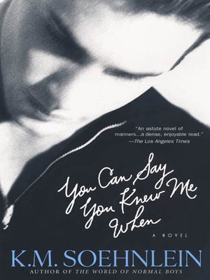 cover image of You Can Say You Knew Me When
